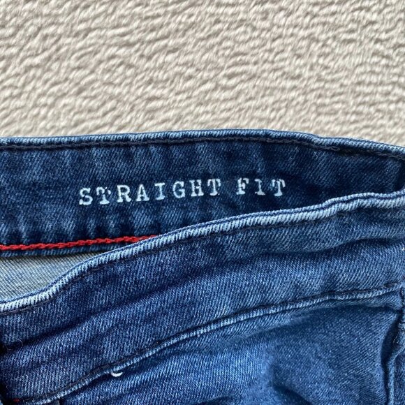 Chaps Men Jeans Size 32x30 Straight Fit Classic Blue Denim Casual Cotton Stretch - Picture 8 of 16